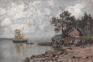 Skjaergardslandskap Med Seilskute 1887