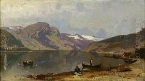 Fra Kroken I Sogn 1876 by Fredrik Borgen