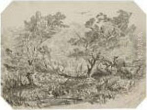 Paysage Marecageux Du Chili by Auguste Borget