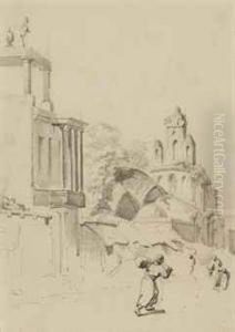 Paysan Marchand Dans Un Village Indien by Auguste Borget
