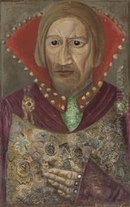 Portrait Of Vasilii Kachalov As Tsar Fedor