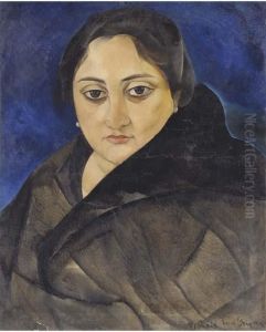Portrait Of A Lady With Dark Eyes