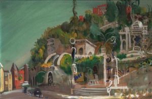 Diagilev's Villa At Cagne-sur-mer by Dmitrievich Grigor'Ev Boris