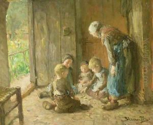 Playing Jacks on the Doorstep by Bart-John Blommers (or Bloomers)