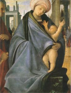 Holy Family by (Bartolomeo Suardi) Bramantino