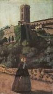 San Miniato Al Monte by Odoardo Borrani