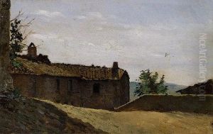 Paese Toscano by Odoardo Borrani