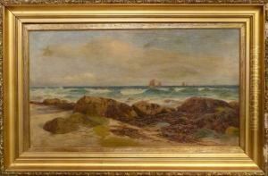 Kustmotiv. by William Henry Borrow