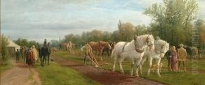 The Ploughing Match by William Henry Borrow