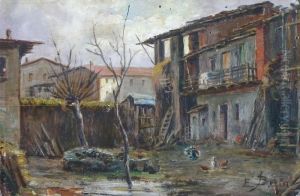 Cortile Di Cascina by Emilio Borsa