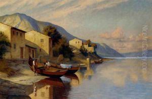 A Fishing Village by F. Brinicardi