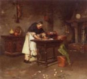 In The Kitchen by Giuseppe Bortignoni