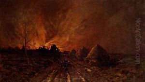 The Conflagration by Emile Adelard Breton