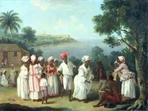 A Negroes' Dance on the Island of Dominica by Agostino Brunias