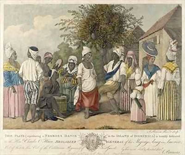 A Dance in the Island of St. Dominica - view 1
