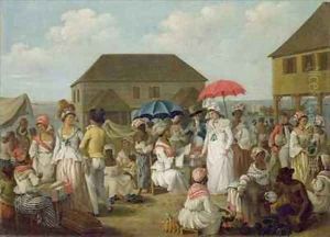 Linen Market, Dominica by Agostino Brunias