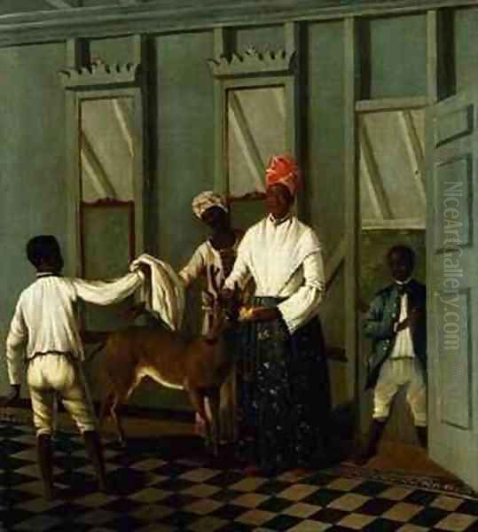 Negro Servants Washing a Deer - view 1