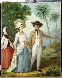 A Planter and his Wife, Attended by a Servant by Agostino Brunias
