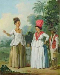 West Indian Women of Colour, with a Child and Black Servant by Agostino Brunias
