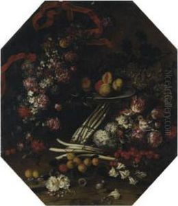 Fiori E Frutta Con Asparagi