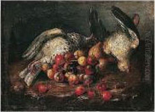 Still Life Of Cherries, Pears And Pigeon - view 1