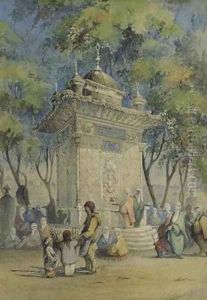 Fountain in Turkey (Fontaine en Turquie) by Charles Frederick de Brocktorff