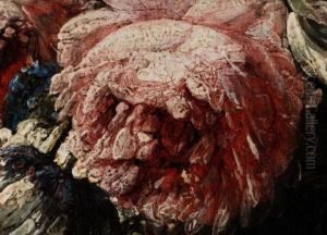 Blumenstrauss In Vase by Jan-baptist Bosschaert