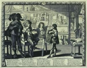 Le Peintre. D'une Suite De Quatre Planches.
