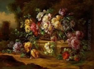 Composizione Floreale Nel Paesaggio