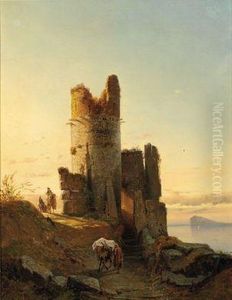 Die Ruine Eines Maurischen Wachturms Bei Gibraltar