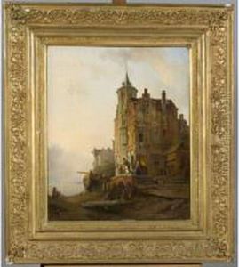 Paysage Anime Dans Une Ville Des
Pays-bas Huile Sur Panneau Dacajou Signee En Bas A Gauche Et Datee 1842
- 55 X 45 by Francois Antoine Bossuet