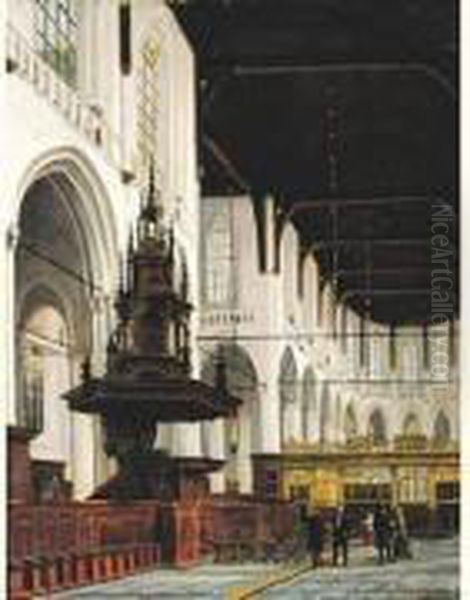 Interieur Nieuwe Kerk Te Amsterdam (1833) - view 1