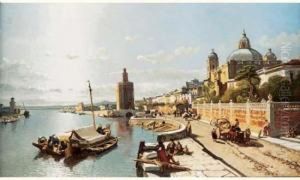 Vue De Seville by Francois Antoine Bossuet