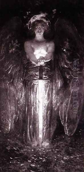 The Angel with the Flaming Sword - view 1