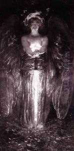 The Angel with the Flaming Sword by Edwin Howland Blashfield