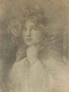Portrait of a Girl by Edwin Howland Blashfield