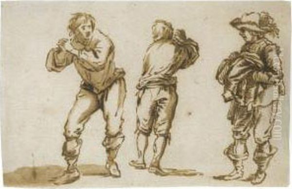 Three Standing Figures - view 1