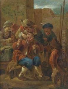 Der Zahnzieher by Andries Dirksz. Both