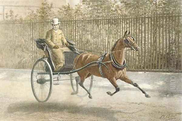 Two Favourites, James Selby driving his favourite mare Savernake - view 1