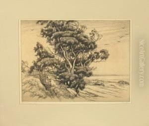 Ocean Breezes, Ventura Beach by Cornelis J. Botke