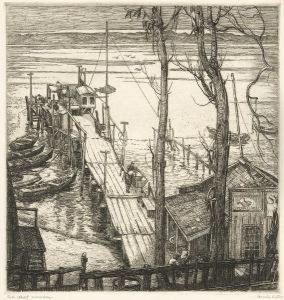 Fish Wharf, Morro Bay by Cornelis J. Botke