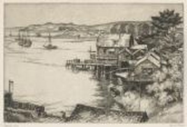 Cliffs And Sycamores; Bodega Bay; China Camp, San Pablo Bay - view 1
