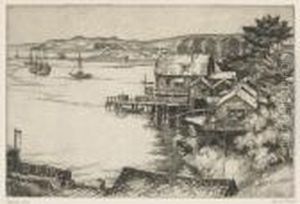 Cliffs And Sycamores; Bodega Bay; China Camp, San Pablo Bay by Cornelis J. Botke