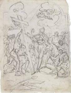 Ritrovamento Della Vera Croce by Giuseppe Bottani