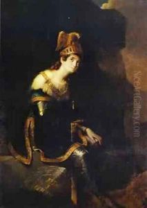 Portrait Of Princess Zinaida Volkonskaya In A Costume Of Tankred 1820-22 by Fyodor Bruni