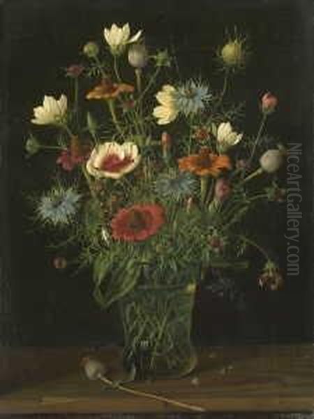 Blumenstilleben Mit Mohnkapseln - view 1