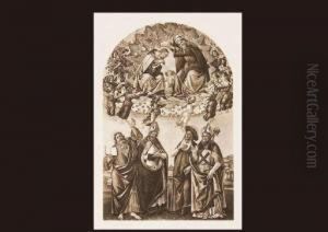 Coronation Of Mary by Sandro Botticelli