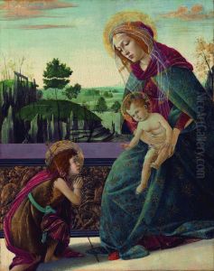 The Madonna And Child With The Young Saint John The Baptist by Sandro Botticelli