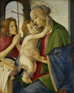 Hl. Madonna Mit Kind Und Johannes D.taufer