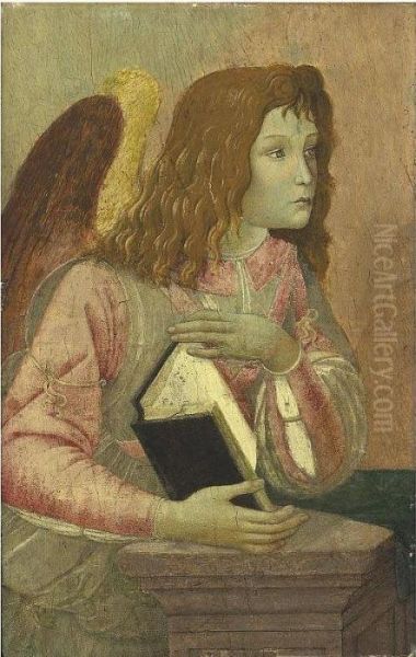 Angel Holding An Open Codex: A Fragment - view 1